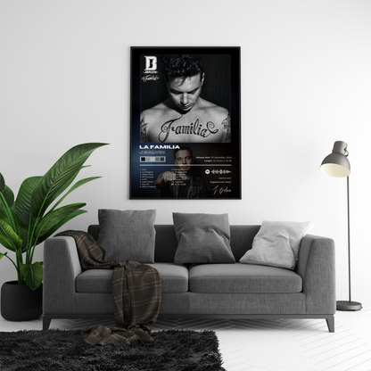 J Balvin 'La Familia' Album Poster | Hype Posters