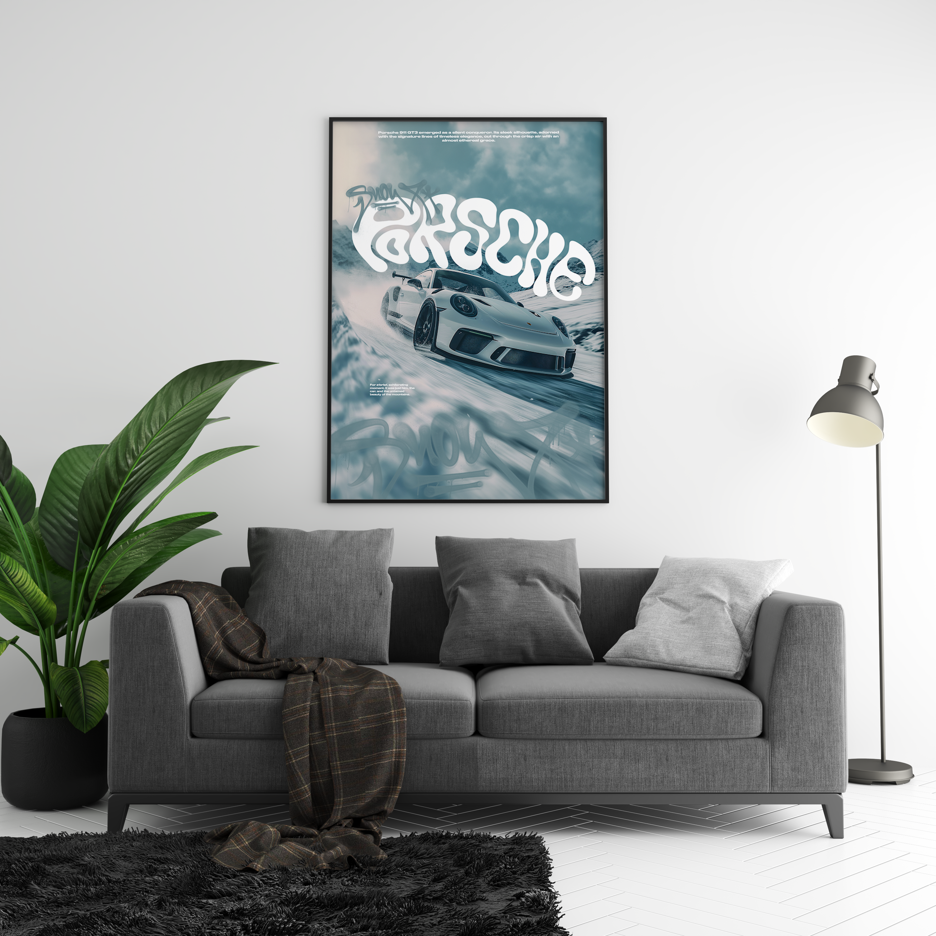 Snowy Porsche 911 GT3 Poster | Hype Posters