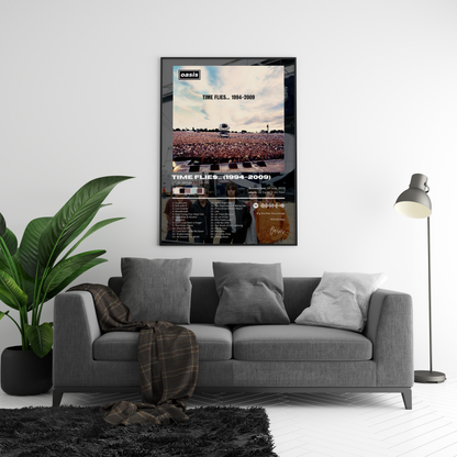 Oasis 'Time Flies...1994-2009' Album Poster | Hype Posters