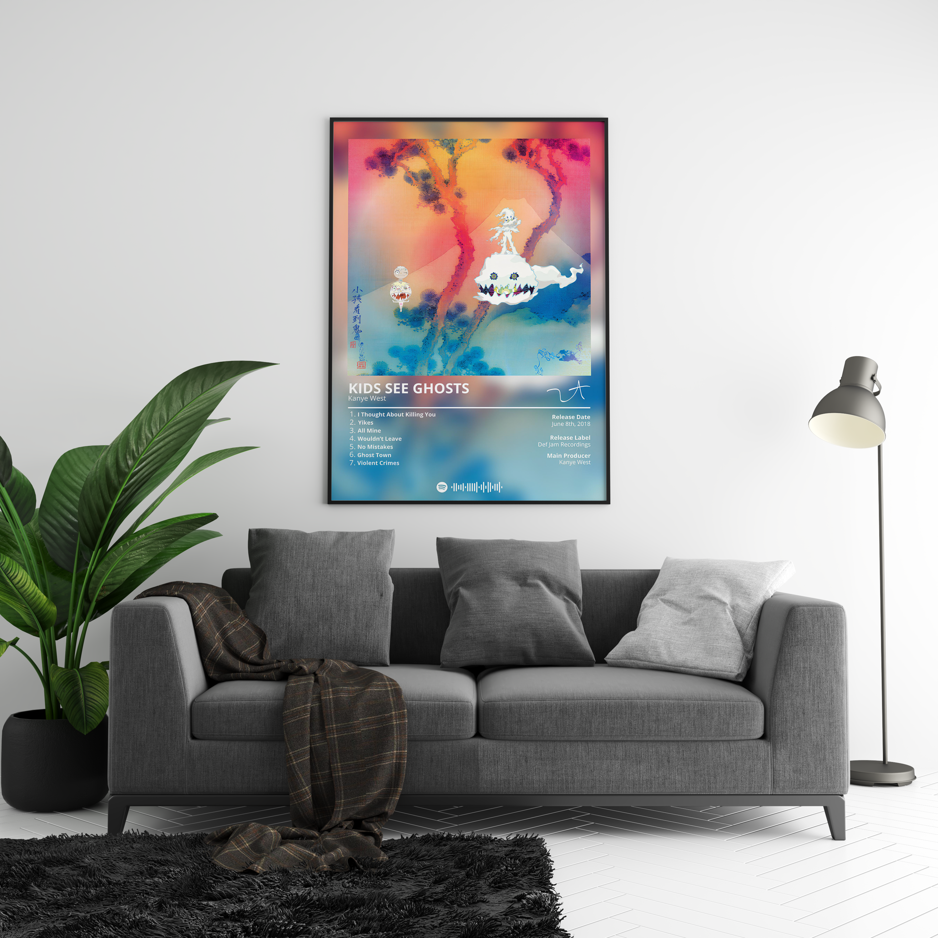 Kanye West 'Kids See Ghosts' Album Poster | Hype Posters