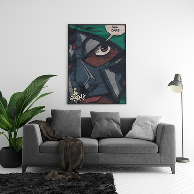 MF Doom 'All Caps' Poster | Hype Posters