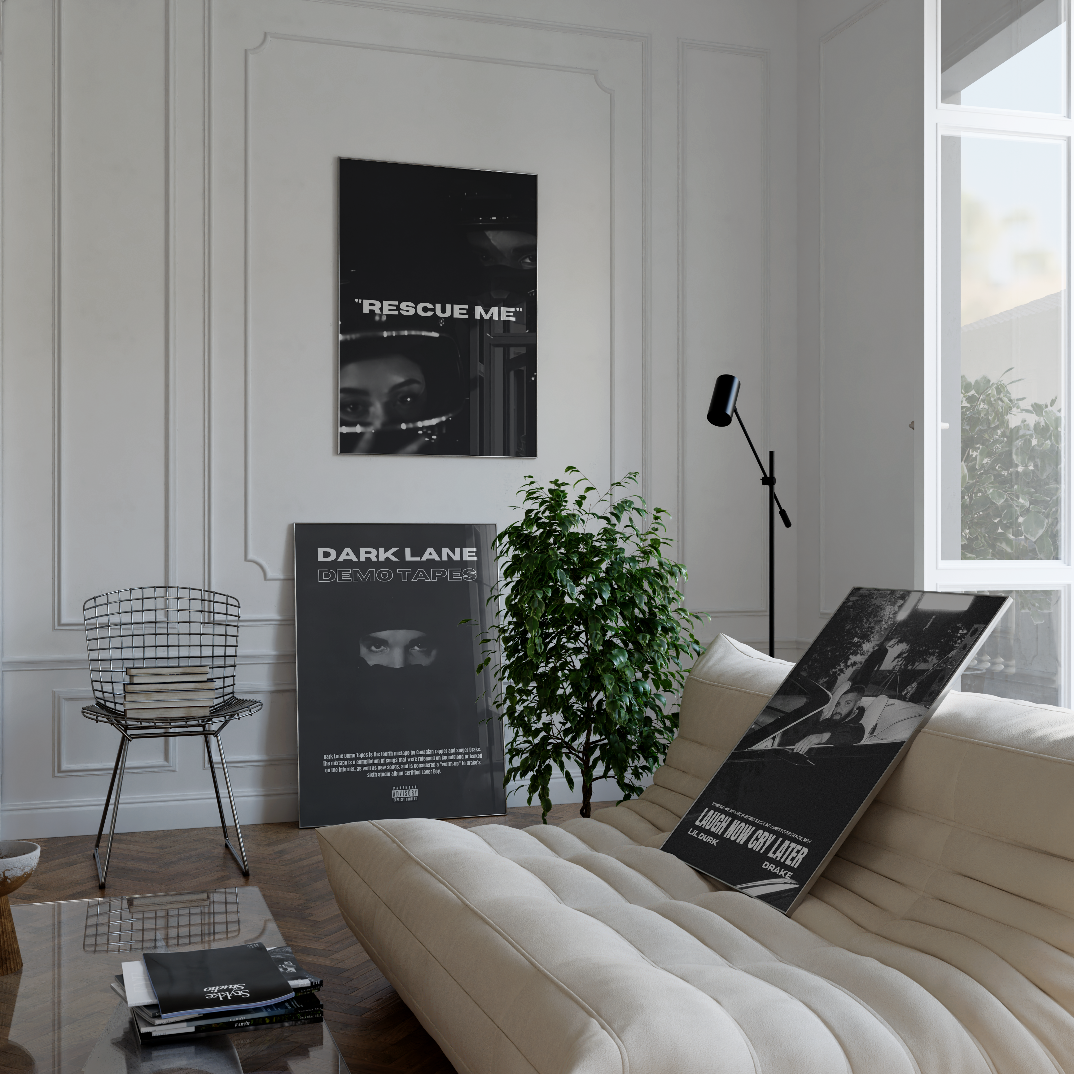 Drake 'Dark Lane' Aesthetic Poster Set | Hype Posters