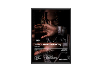 King Von 'What It Means To Be King' Album Poster | Hype Posters