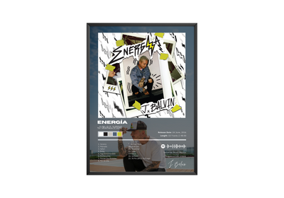 J Balvin 'Energía' Album Poster | Hype Posters