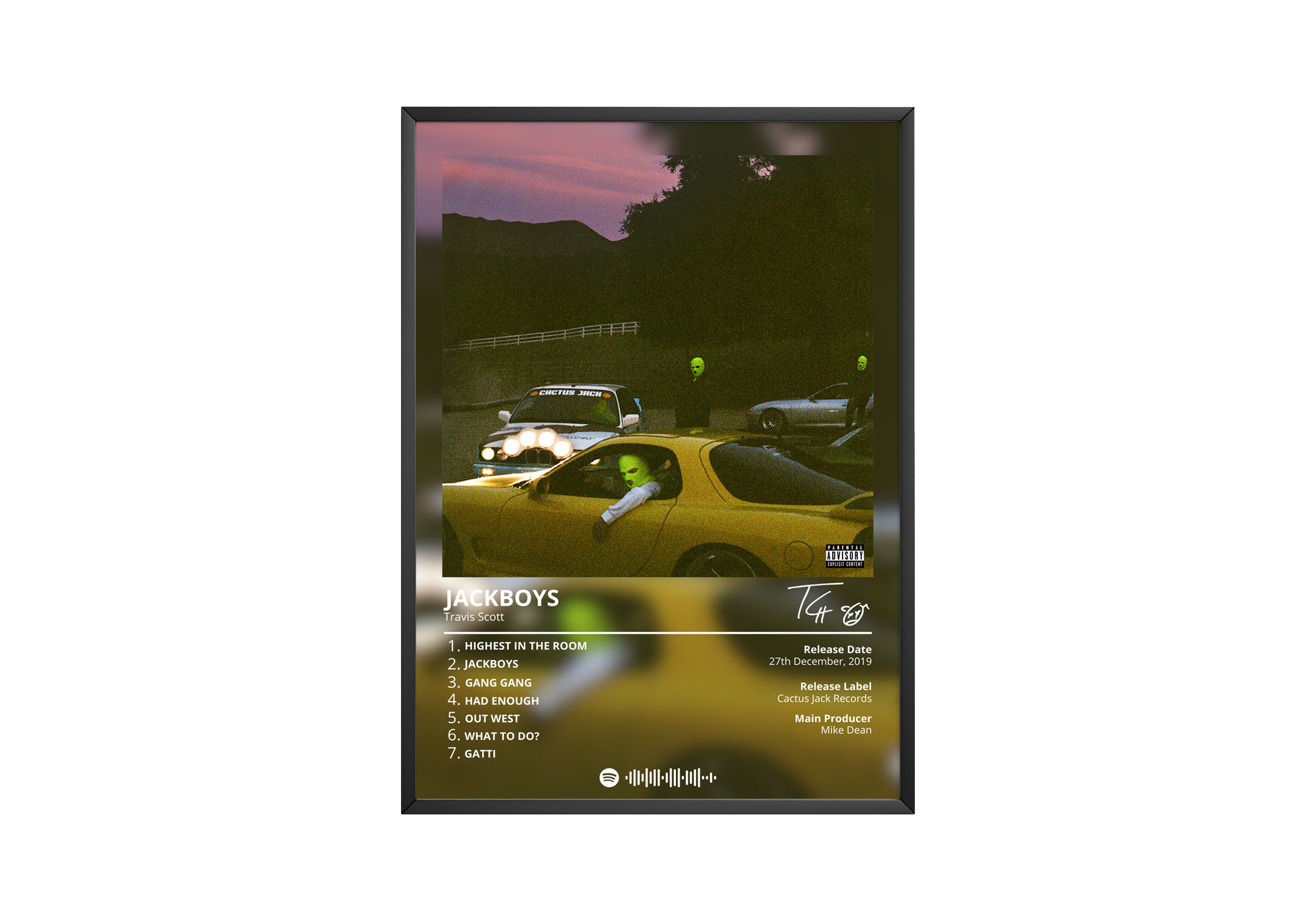 Travis Scott 'Jackboys' Album Poster | Hype Posters