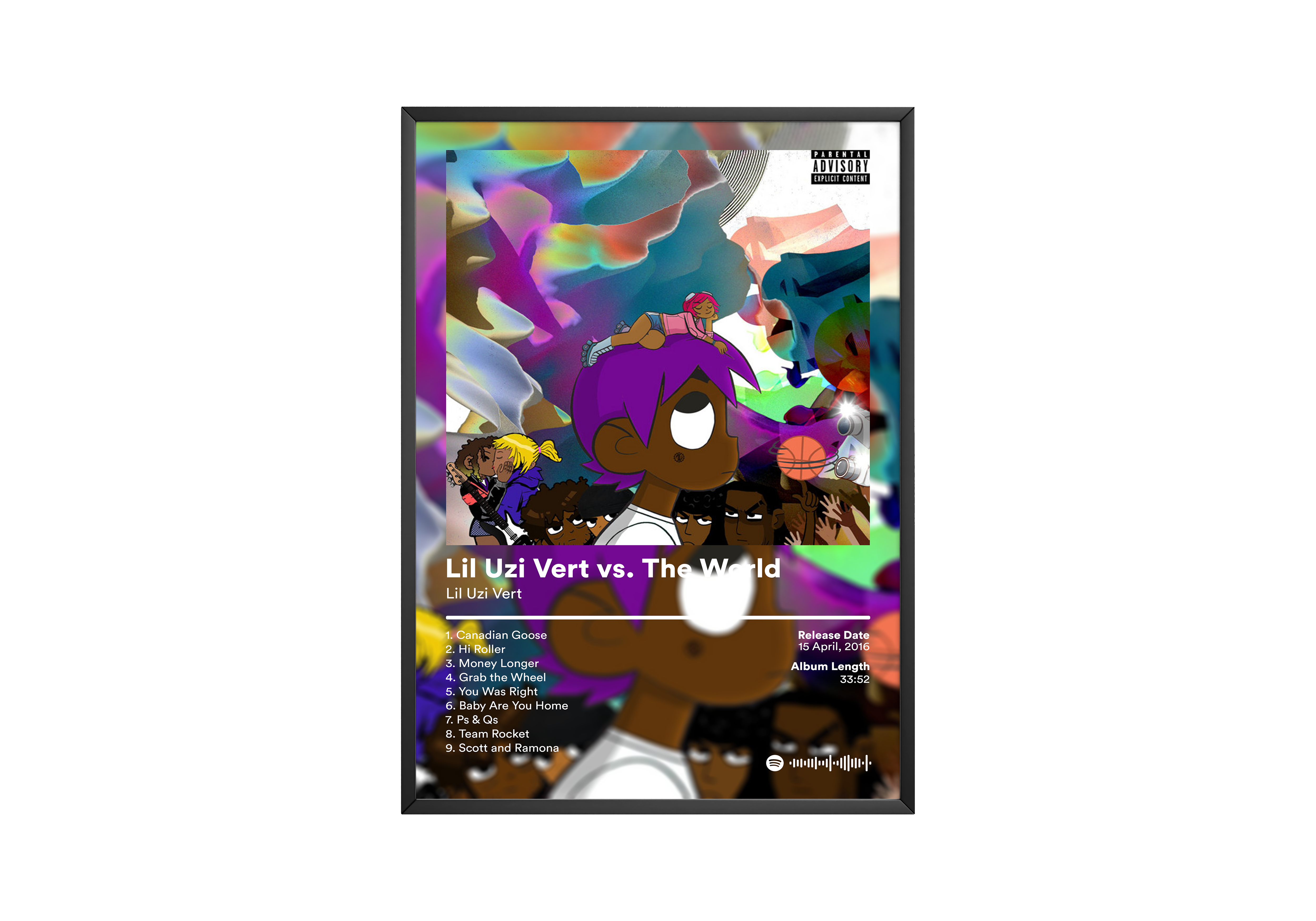 Lil Uzi Vert 'Vs. The World' Album Poster | Hype Posters