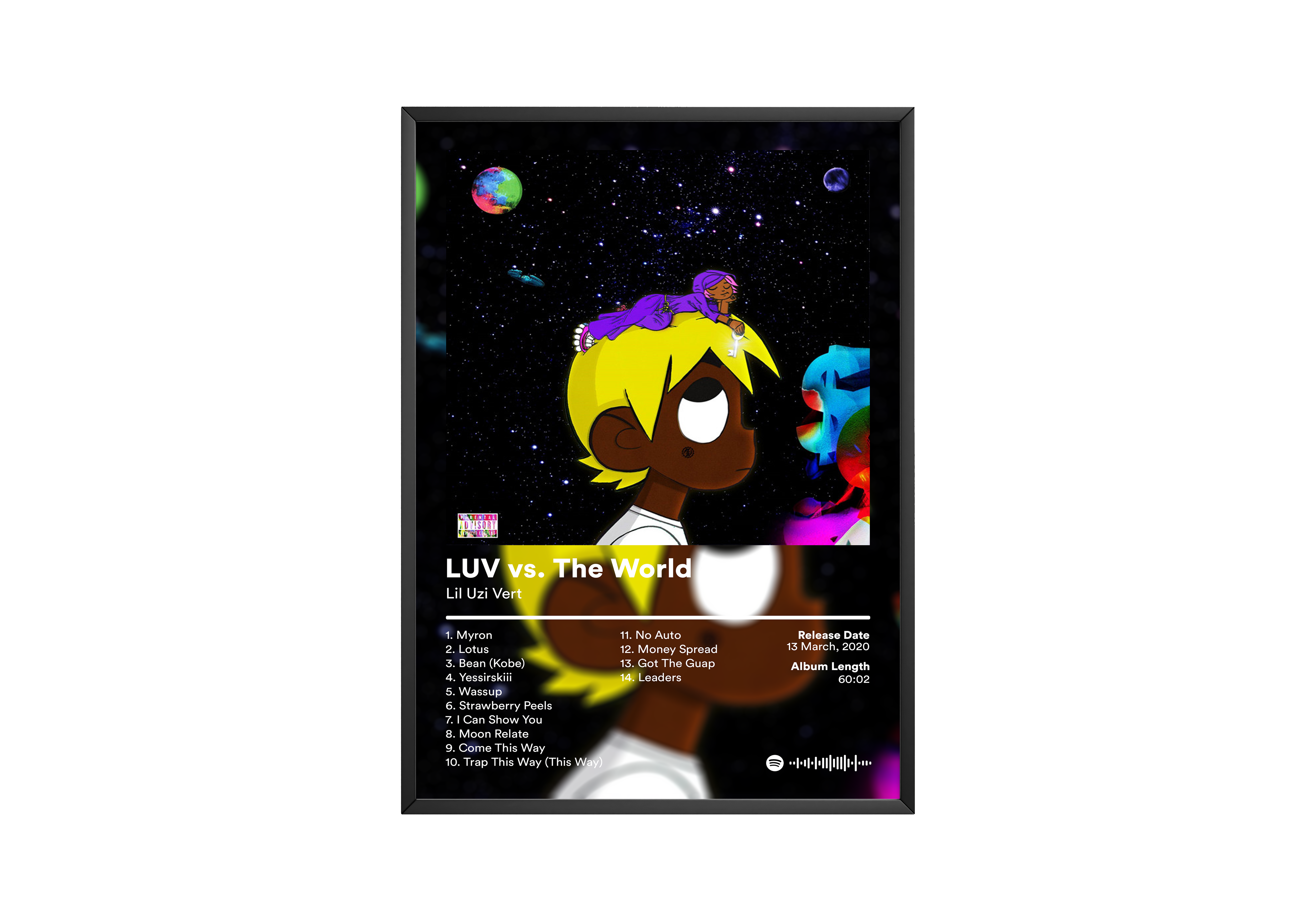 Lil Uzi Vert 'LUV vs. The World' Album Poster | Hype Posters