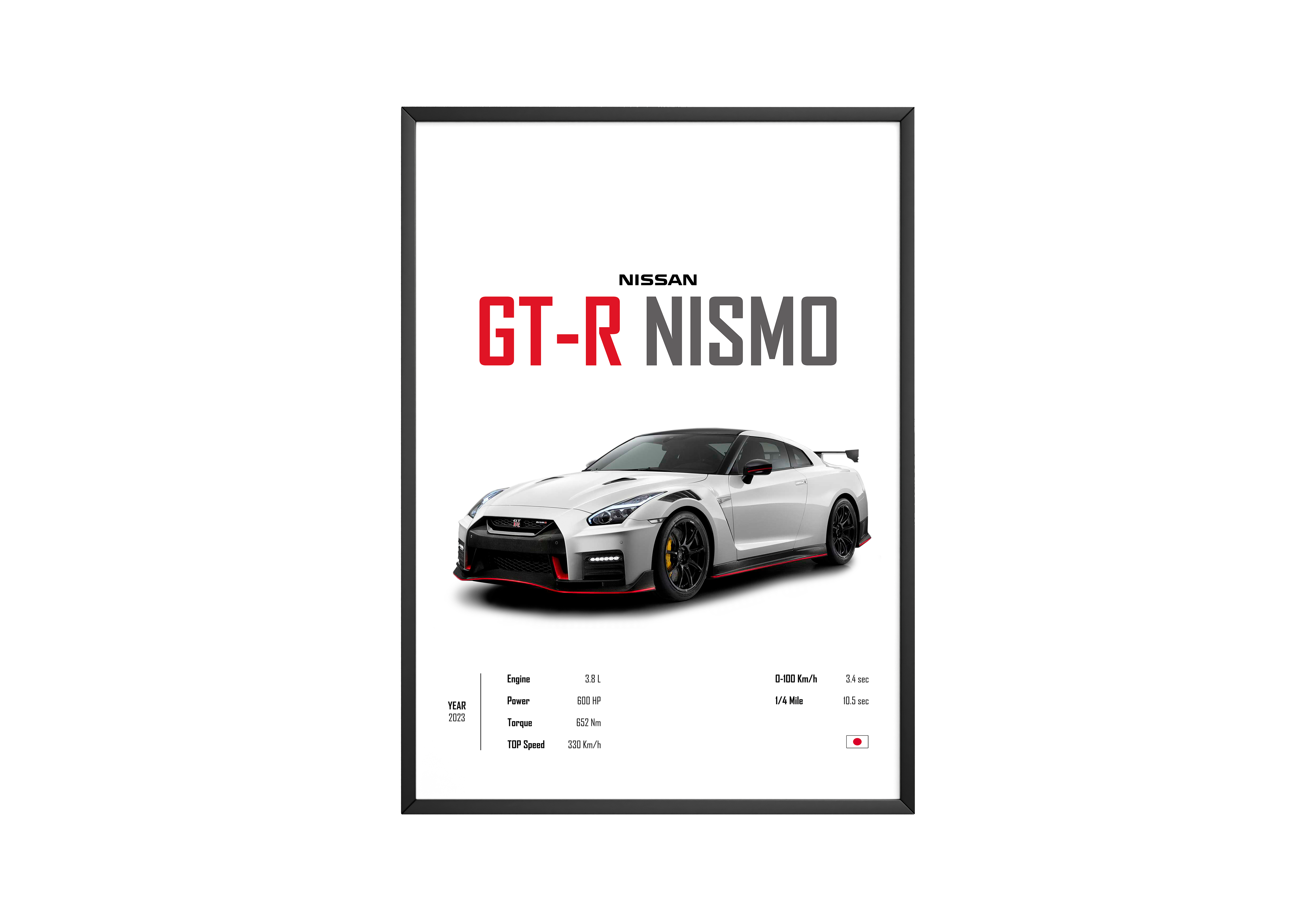 Nissan GT-R Nismo 'CORE' Car Poster | Hype Posters