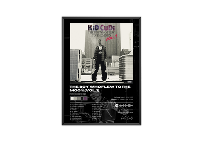 Kid Cudi 'The Boy Who Flew To The Moon (Vol. 1)' Album Poster | Hype Posters