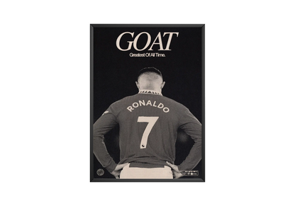 Cristiano Ronaldo 'GOAT' Poster | Hype Posters