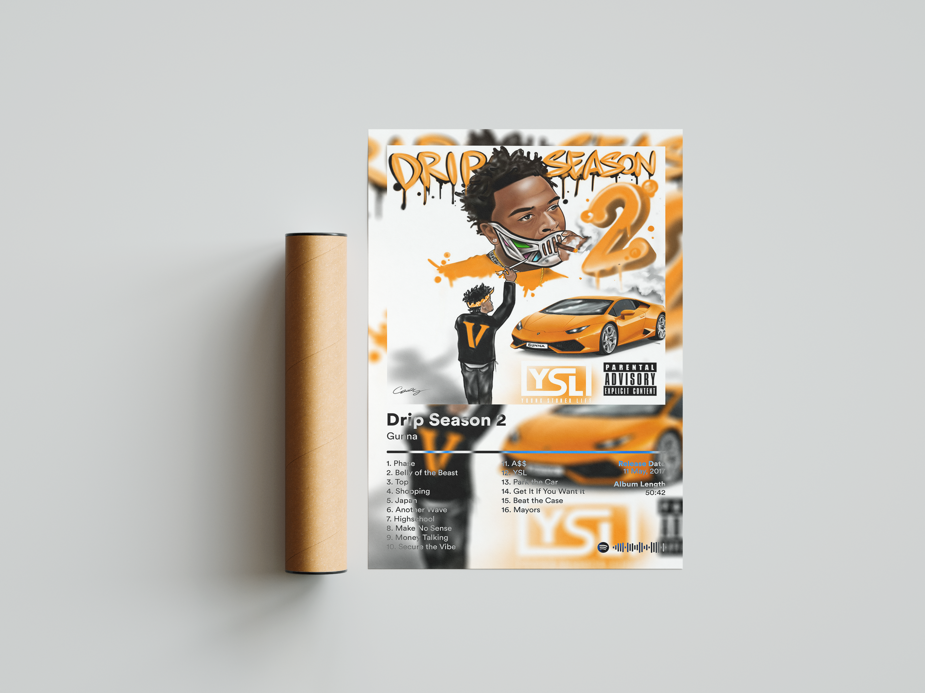 Gunna 'Drip Season 2' Album Poster | Hype Posters