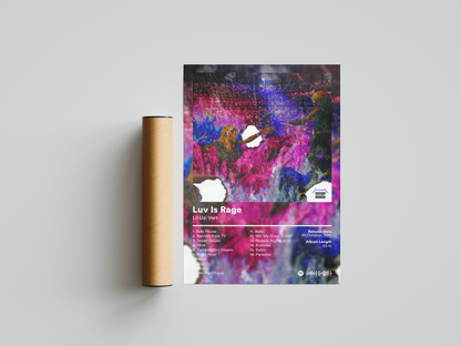 Lil Uzi Vert 'Luv Is Rage' Album Poster | Hype Posters