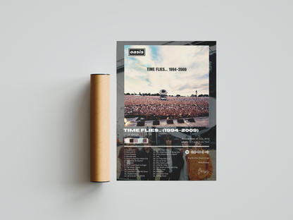 Oasis 'Time Flies...1994-2009' Album Poster | Hype Posters
