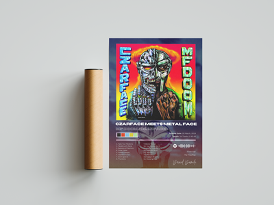 MF DOOM 'Czarface Meets Metal Face' Album Poster | Hype Posters