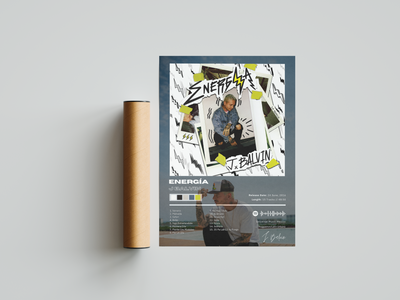 J Balvin 'Energía' Album Poster | Hype Posters