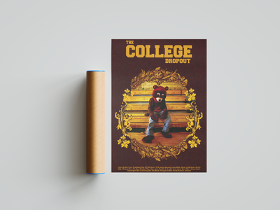 Kanye West 'The College Dropout' V1 Poster | Hype Posters