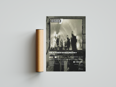 Oasis 'Heathen Chemistry' Album Poster | Hype Posters