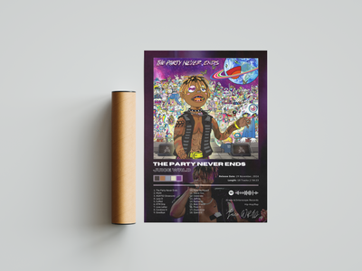 Juice WRLD 'The Party Never Ends' Album Poster | Hype Posters