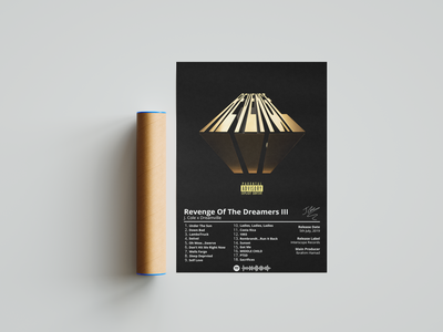 J Cole 'Revenge Of The Dreamers III' Album Poster | Hype Posters