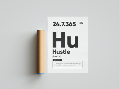 Hustle Definition Poster | Hype Posters