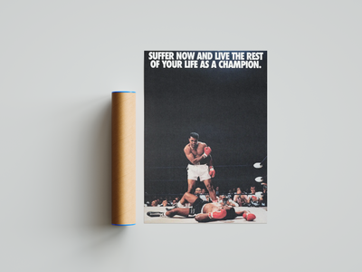 Muhammad Ali 'Suffer' Poster | Hype Posters