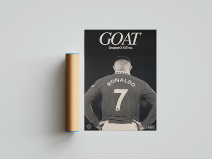 Cristiano Ronaldo 'GOAT' Poster | Hype Posters
