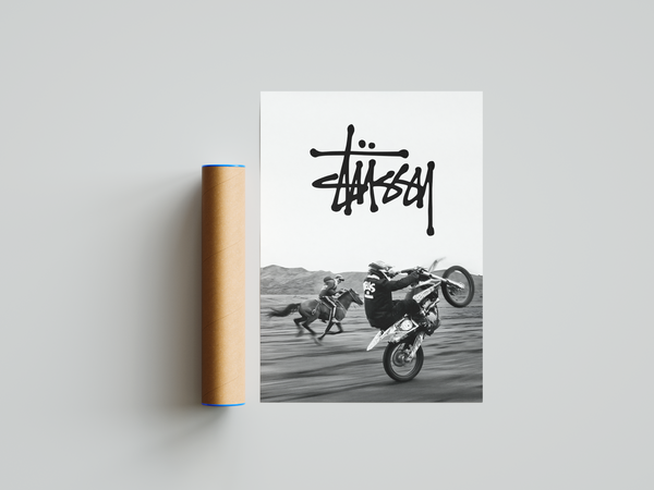 Stussy Motorbike Poster | Hype Posters – HYPE Posters