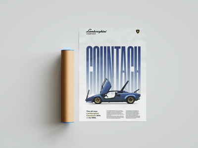 Lamborghini Countach Classic Series Poster | Hype Posters