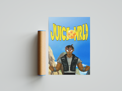 Juice WRLD x Dragon Ball Poster | Hype Posters