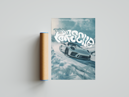 Snowy Porsche 911 GT3 Poster | Hype Posters