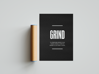 Grind Poster | Hype Posters