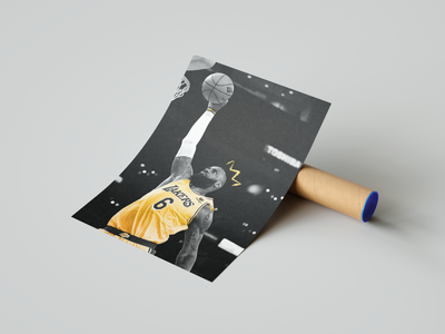 Lebron James 'KING' Poster | Hype Posters