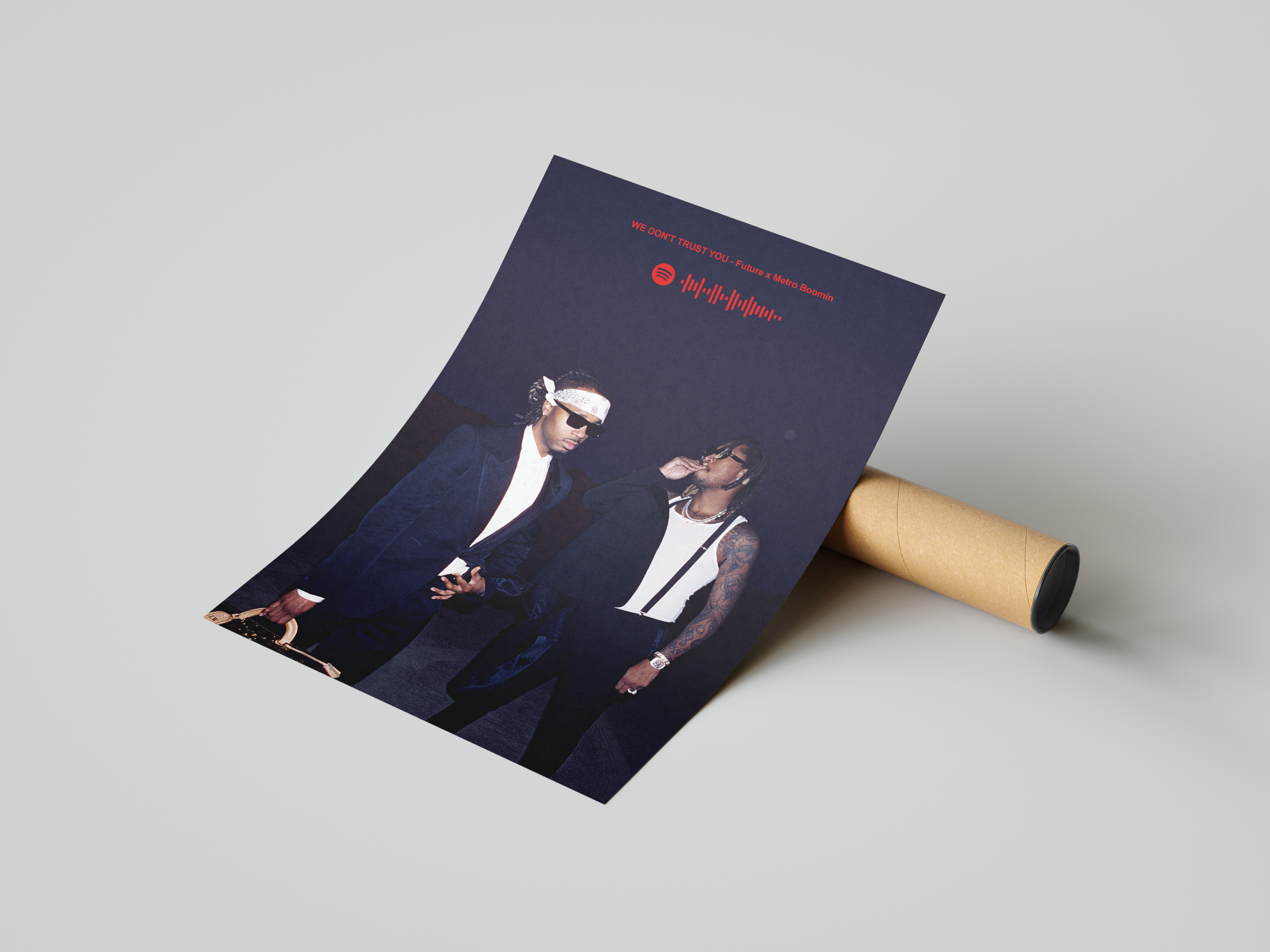 Future x Metro Boomin 'WE DON'T TRUST YOU' Spotify Poster | Hype Posters