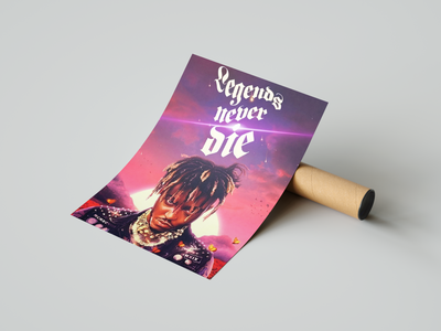 Juice WRLD 'Legends Never Die' V2 Poster | Hype Posters