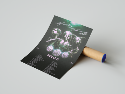 Polo G - "Hall Of Fame 2.0" Album Poster | Hype Posters