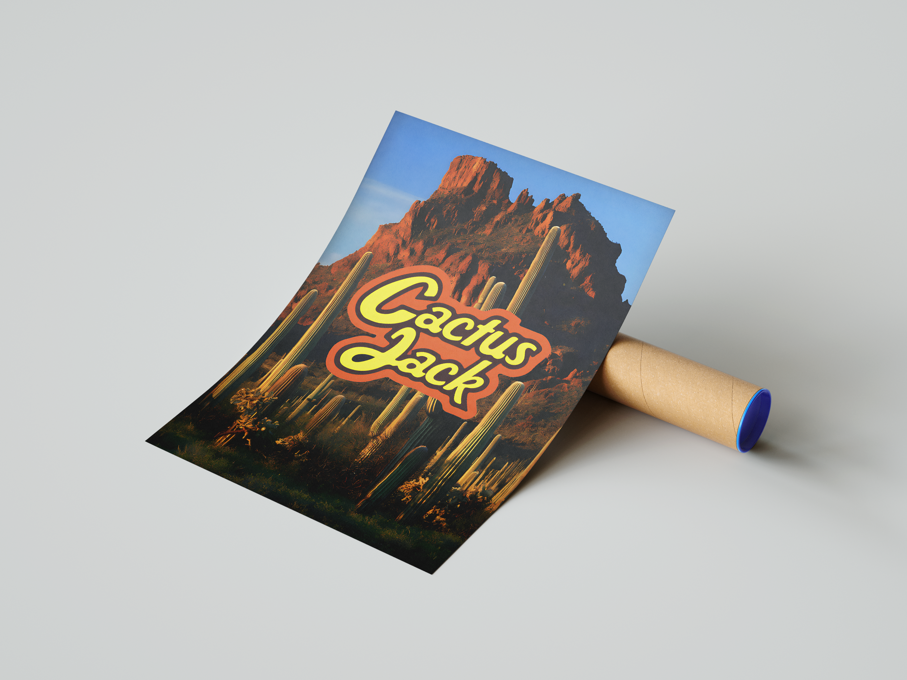 Cactus Jack Mountains Poster | Hype Posters