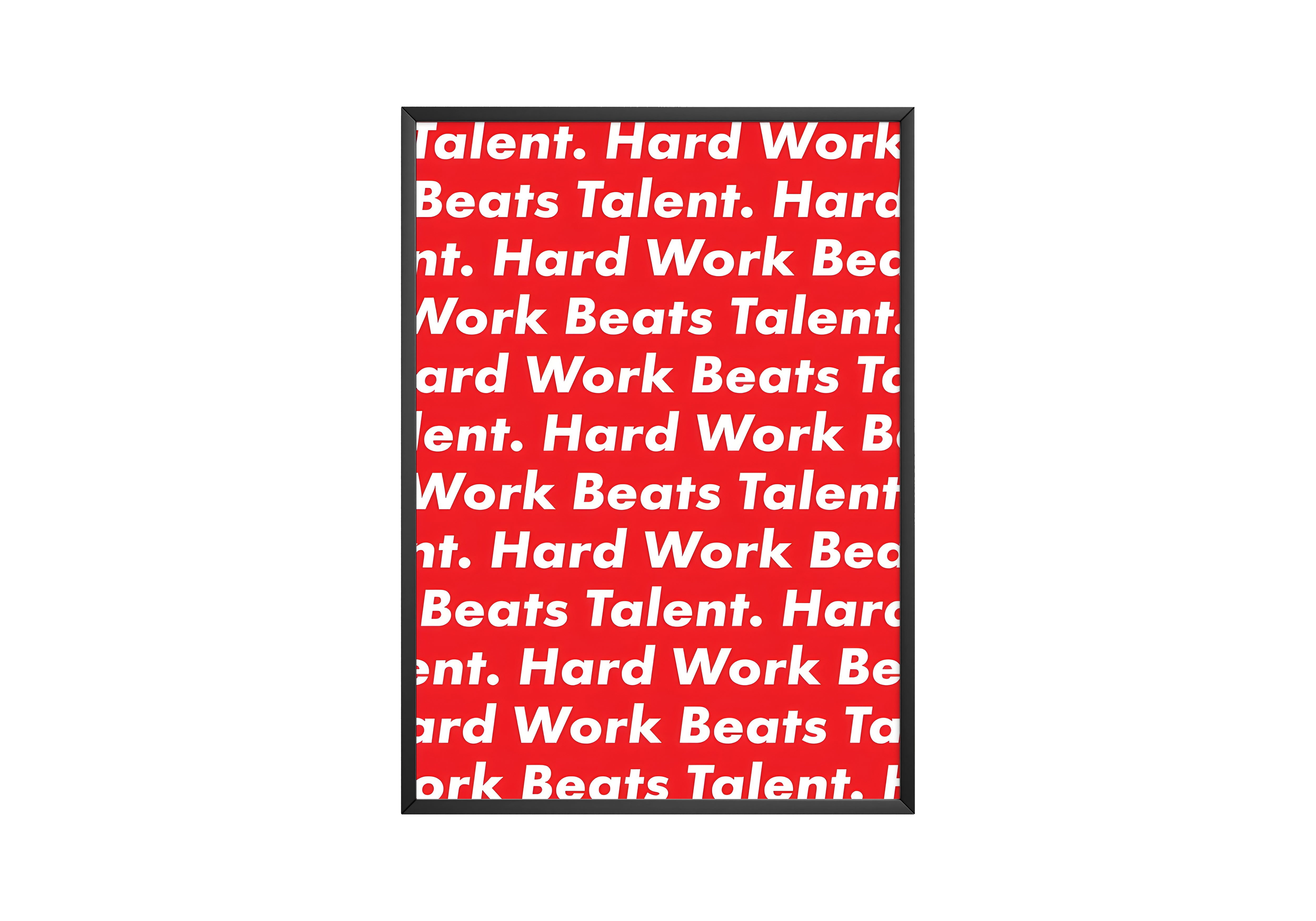 Hard Work Beats Talent Poster | Hype Posters