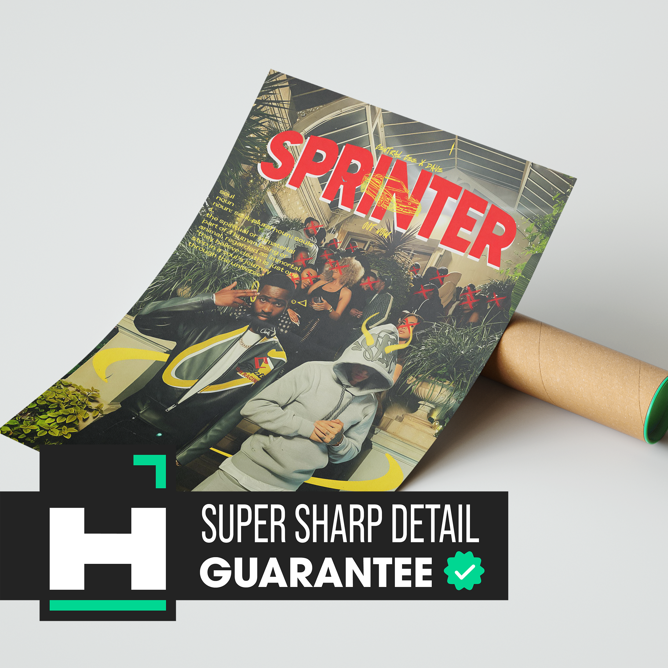 Dave & Central Cee Sprinter Poster