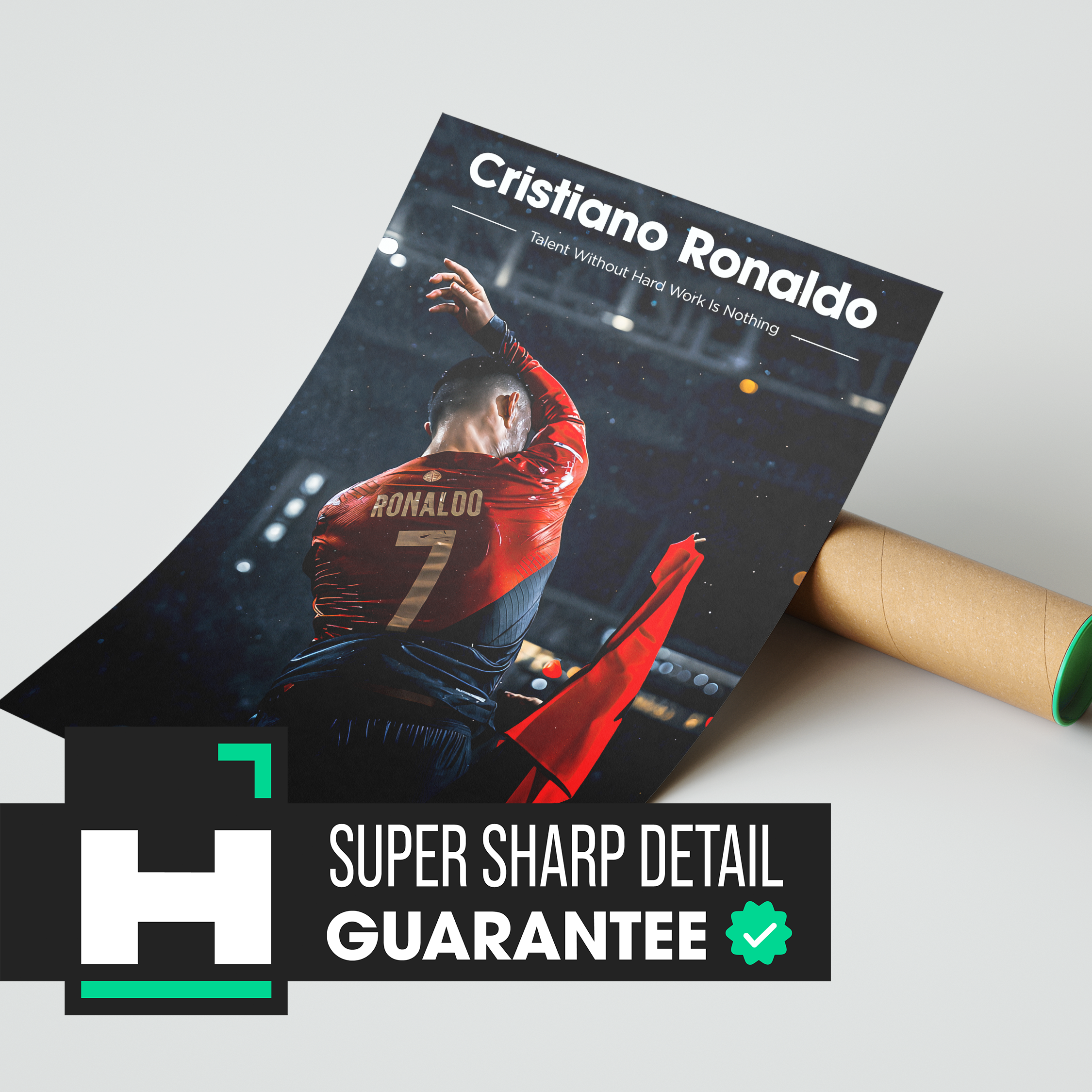 Cristiano Ronaldo 'Hard Work' Poster