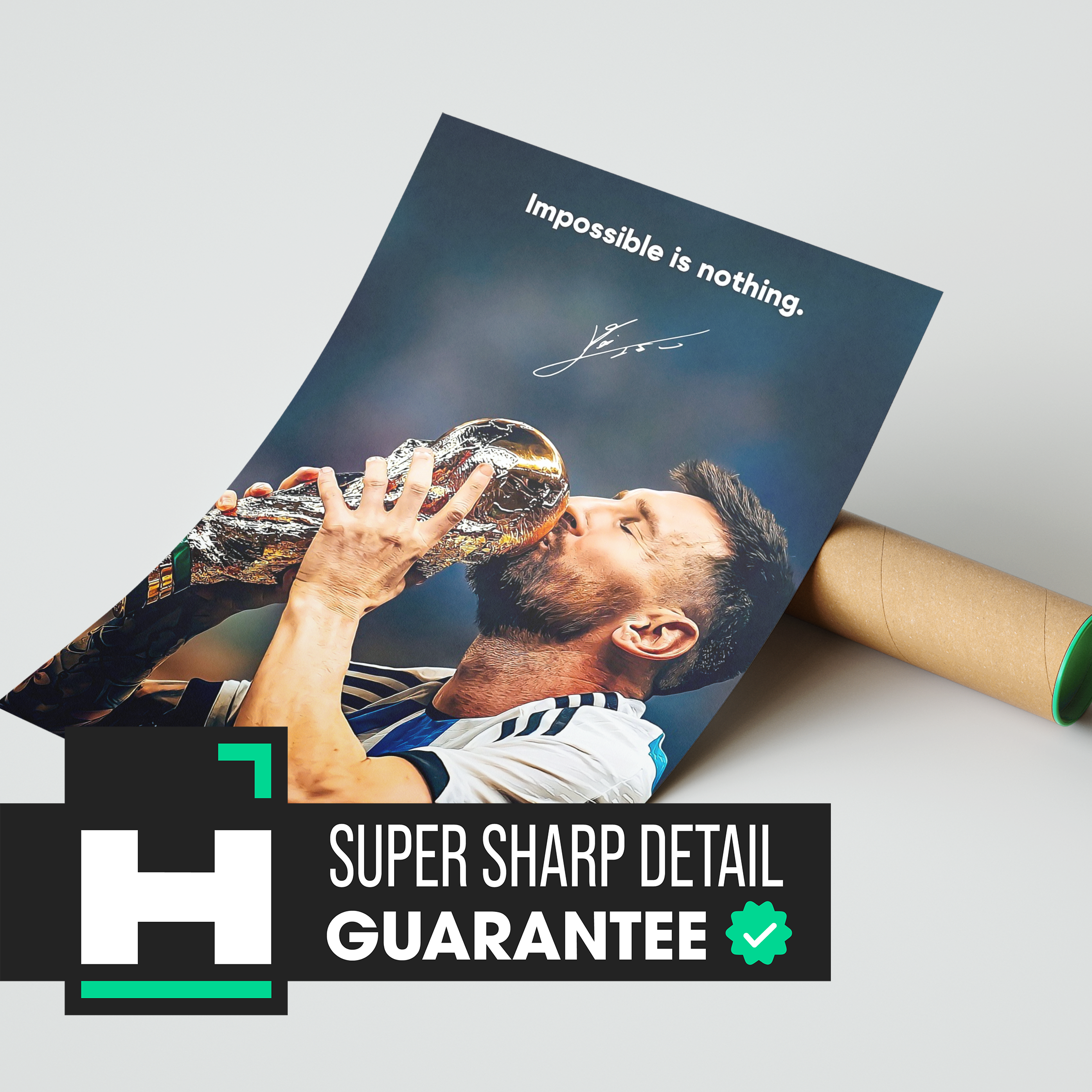 Messi 'Impossible Is Nothing' Poster