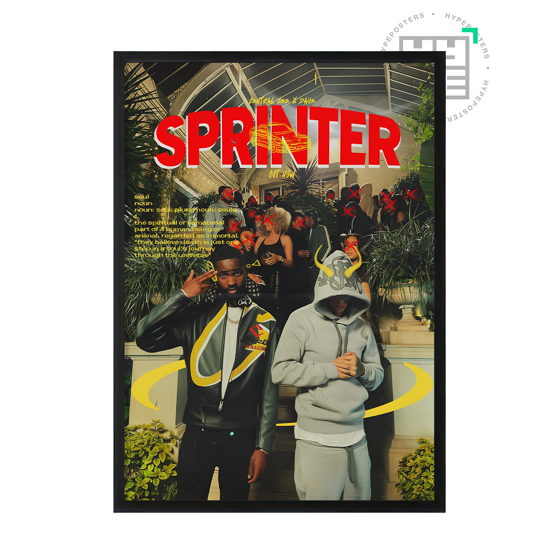 Dave & Central Cee Sprinter Poster