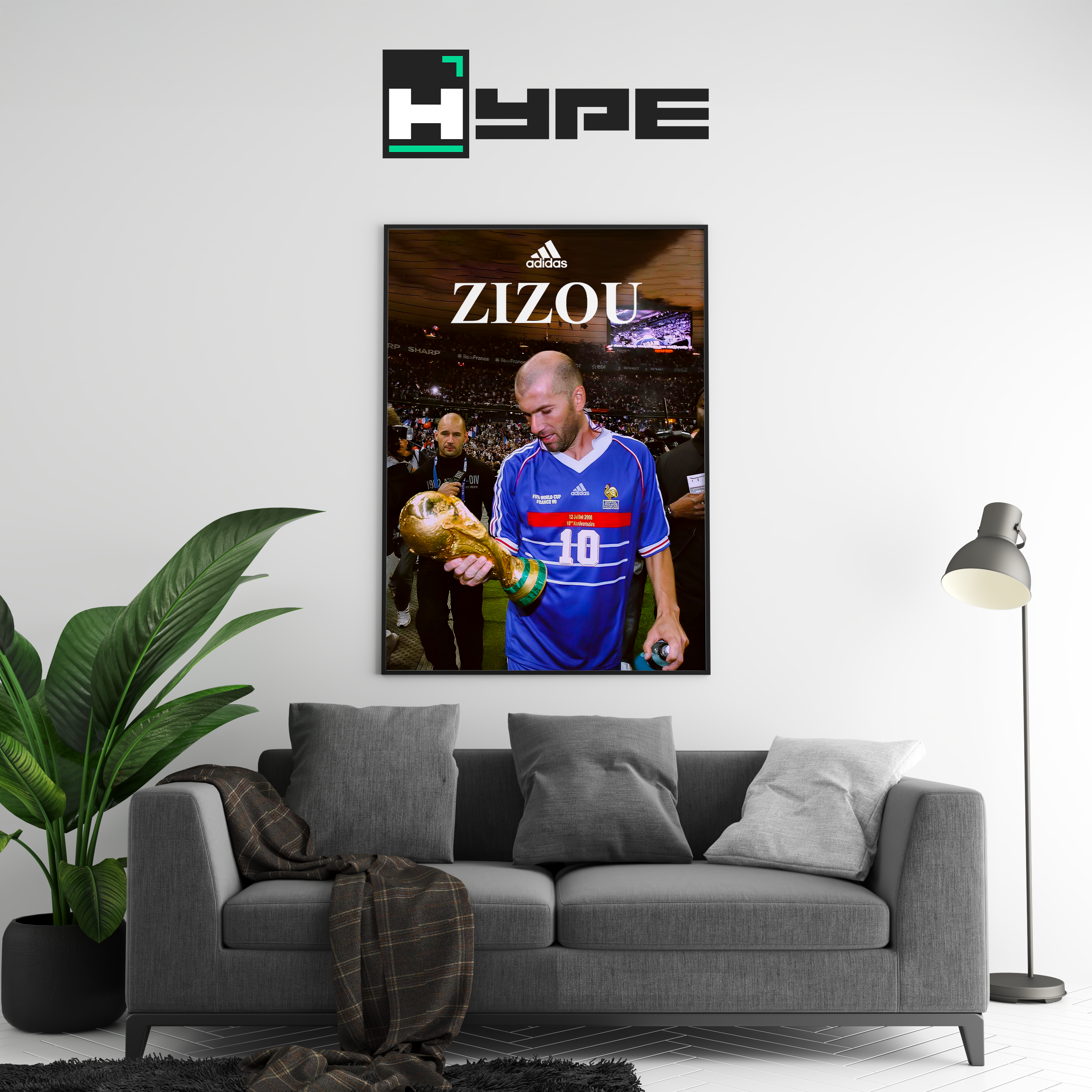 Zizou World Cup Poster
