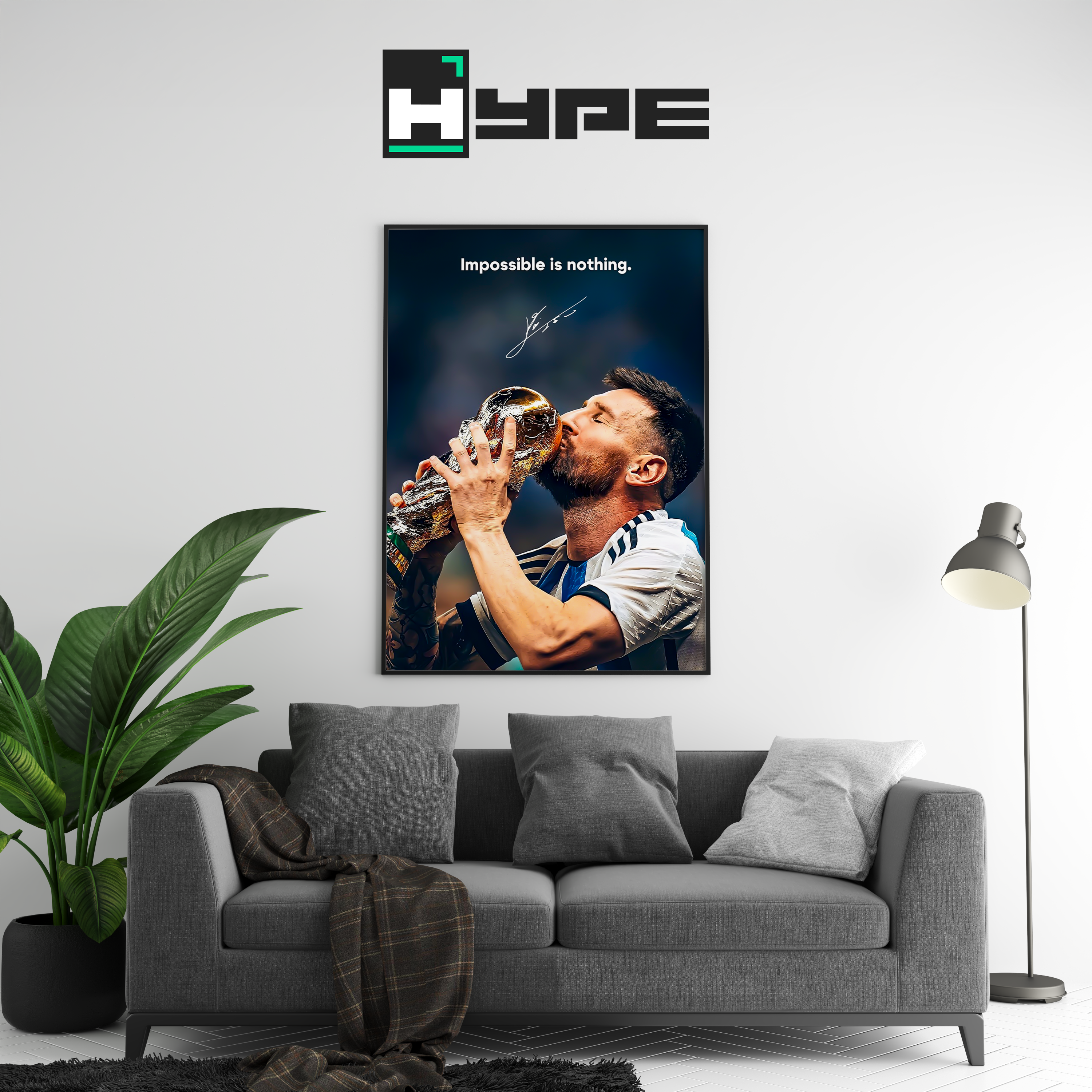 Messi 'Impossible Is Nothing' Poster