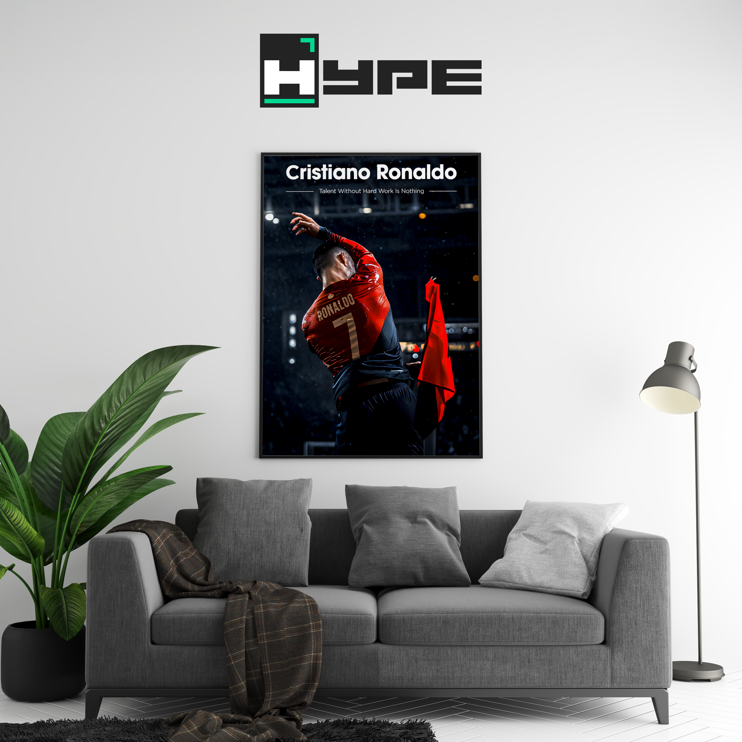 Cristiano Ronaldo 'Hard Work' Poster