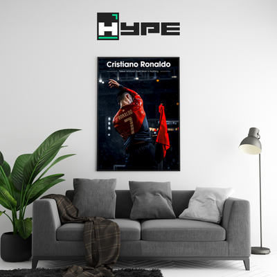 Cristiano Ronaldo 'Hard Work' Poster | Hype Posters
