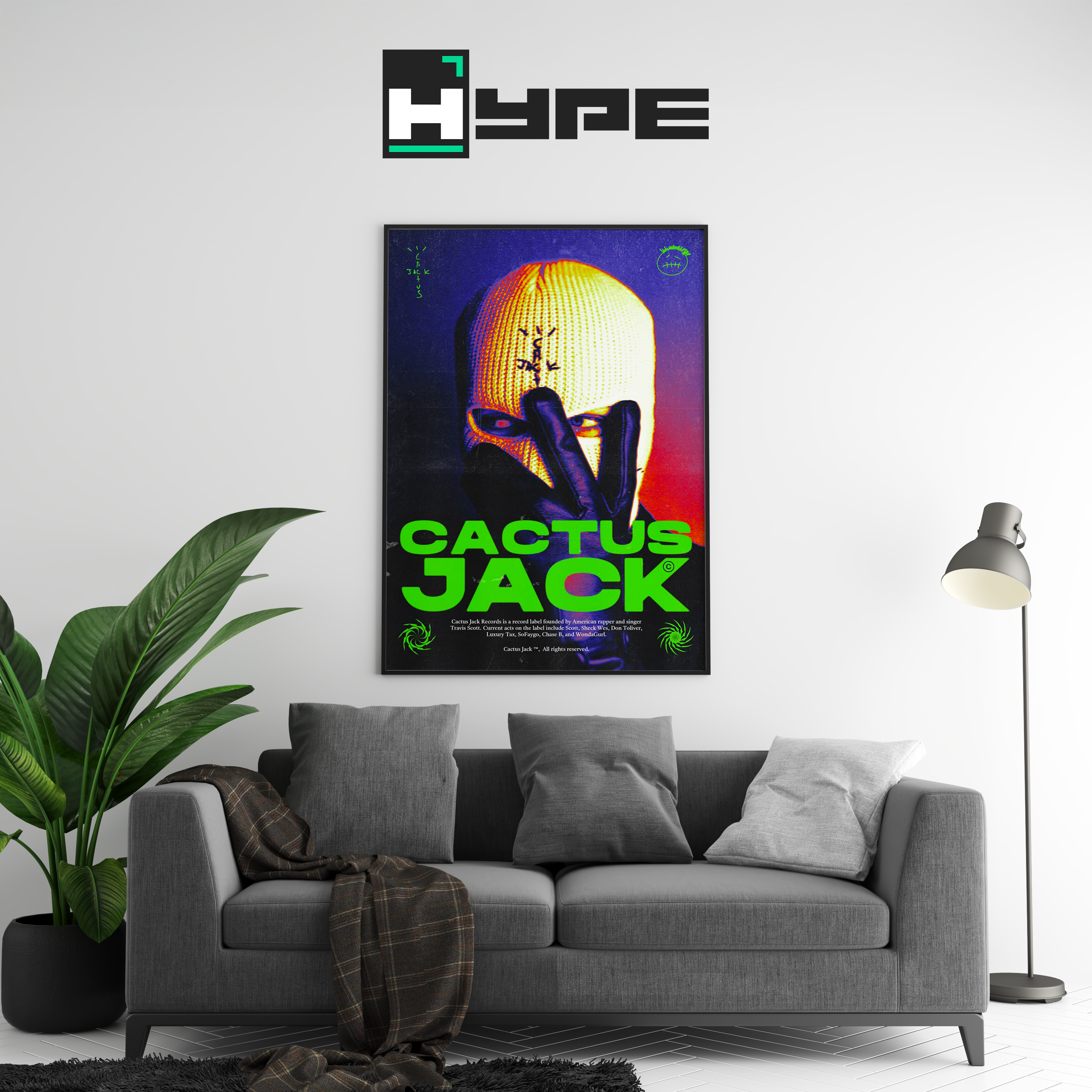 Travis Scott Cactus Jack Art Poster
