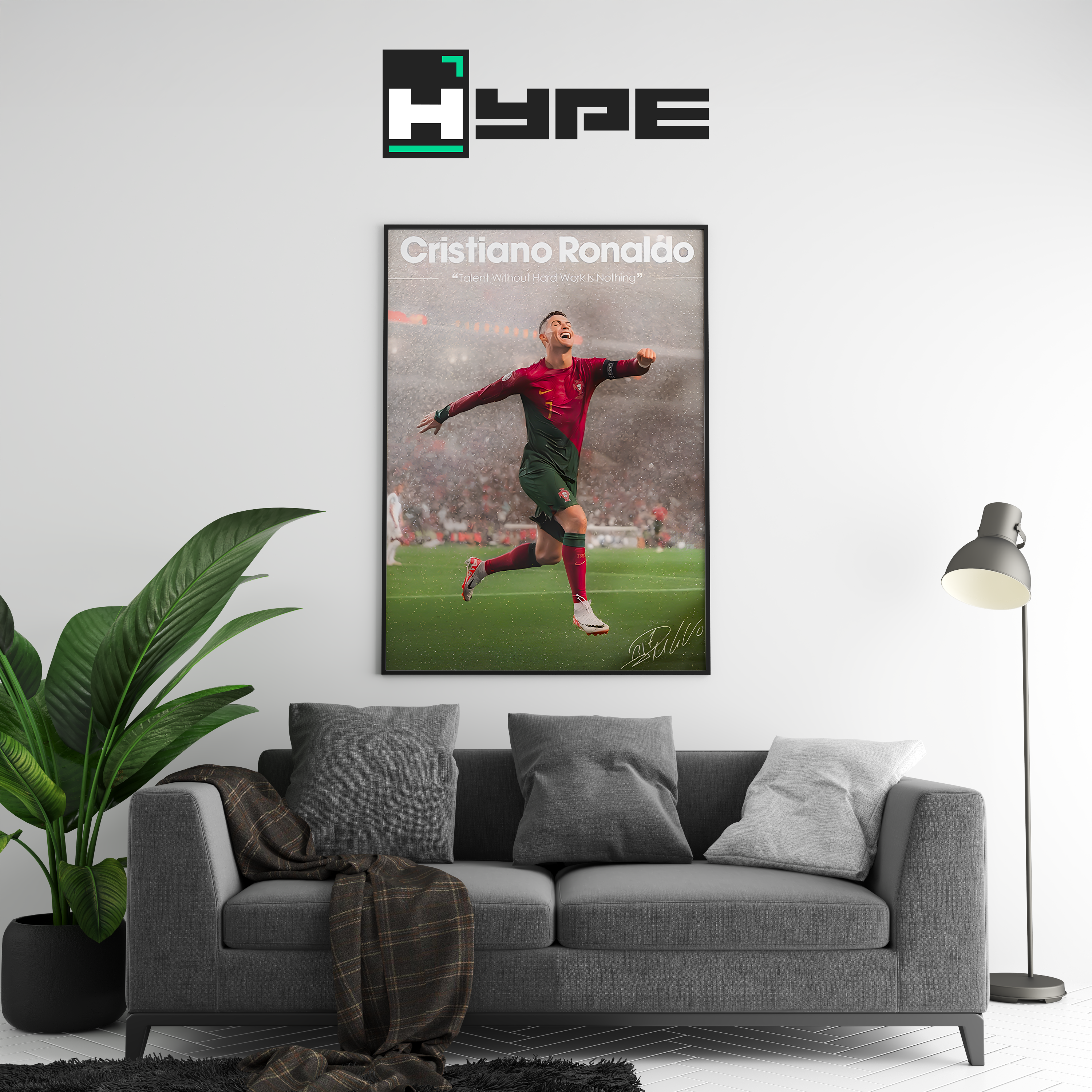 Cristiano Ronaldo 'Hard Work' Poster