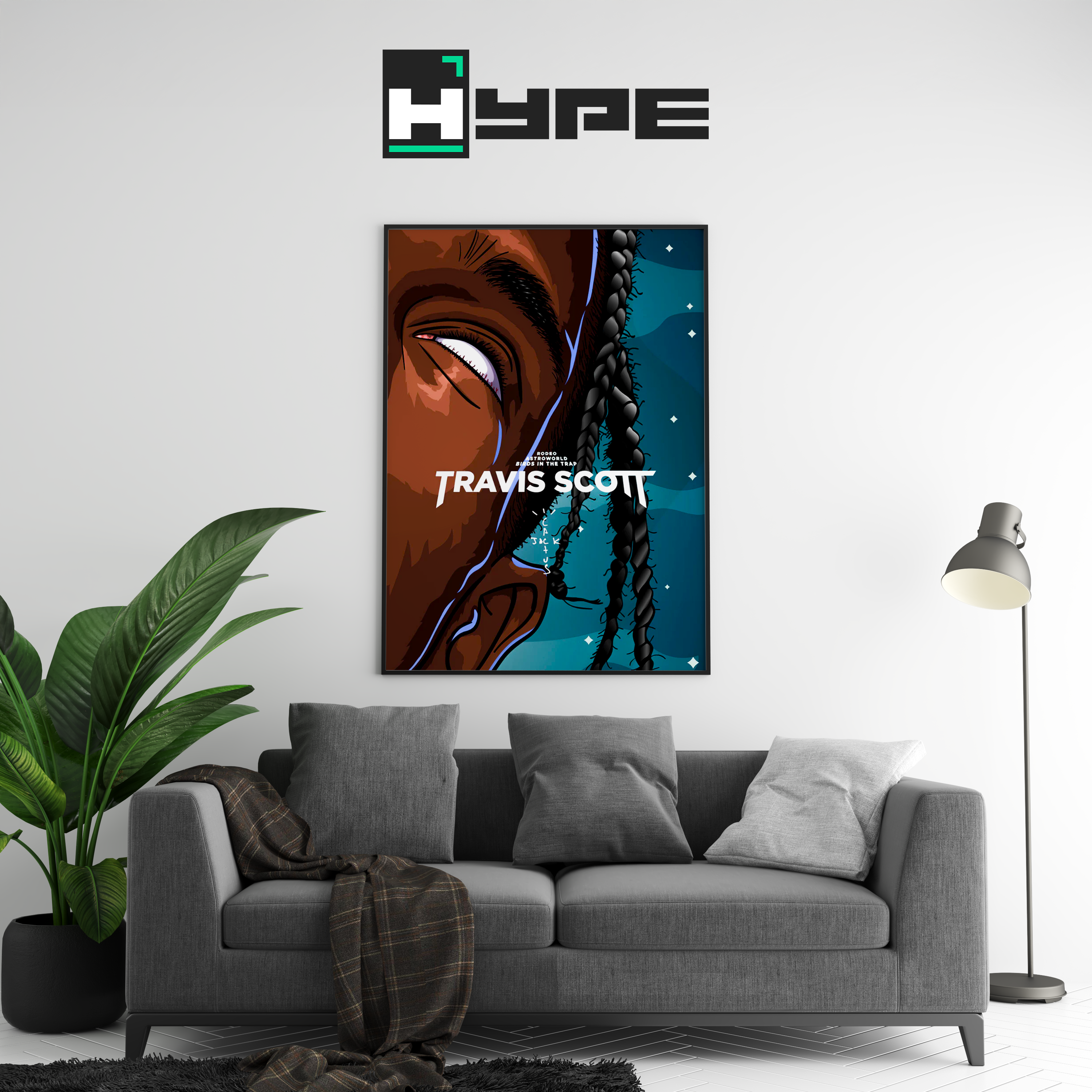 Travis Scott Art Poster