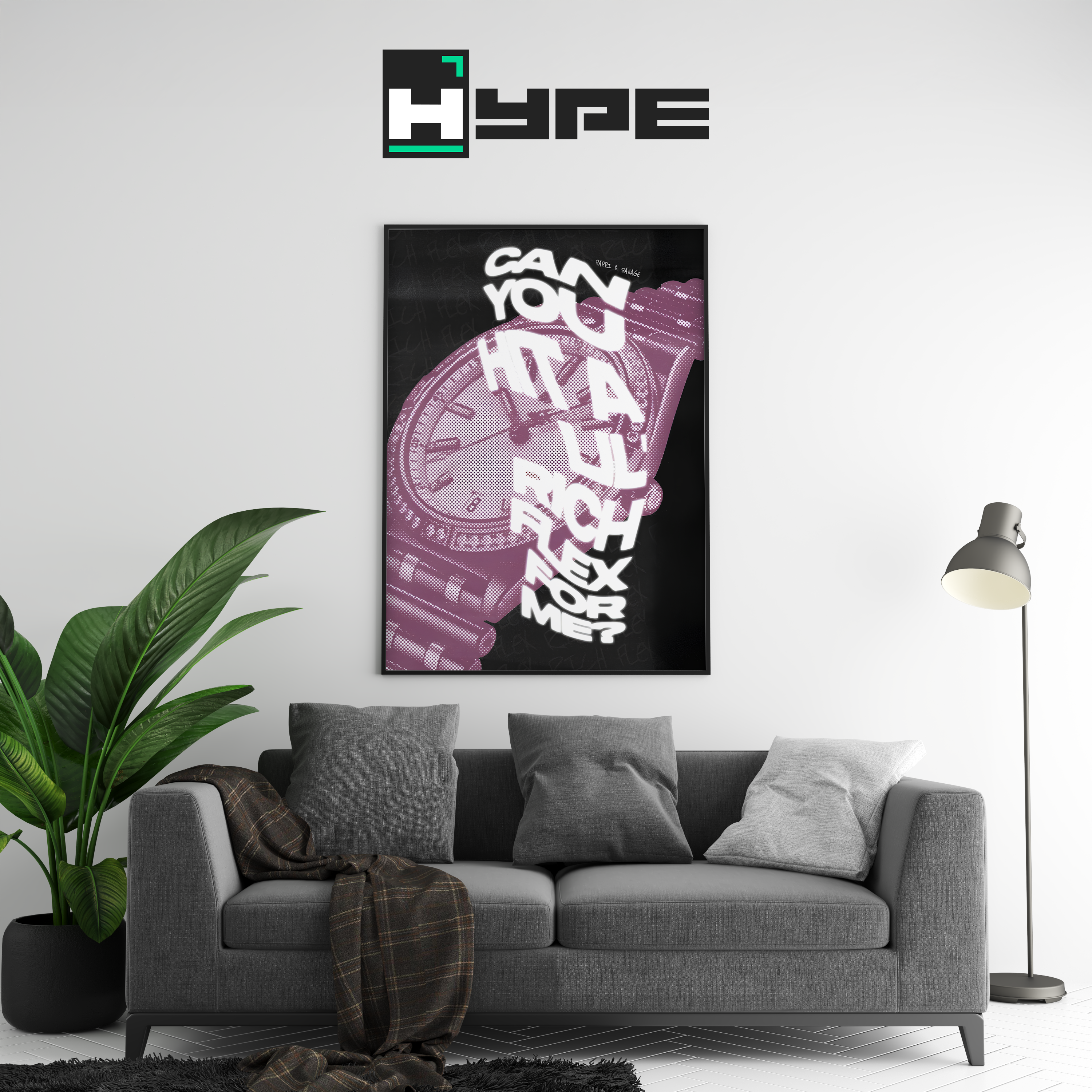 Pappi x Savage Flex Poster