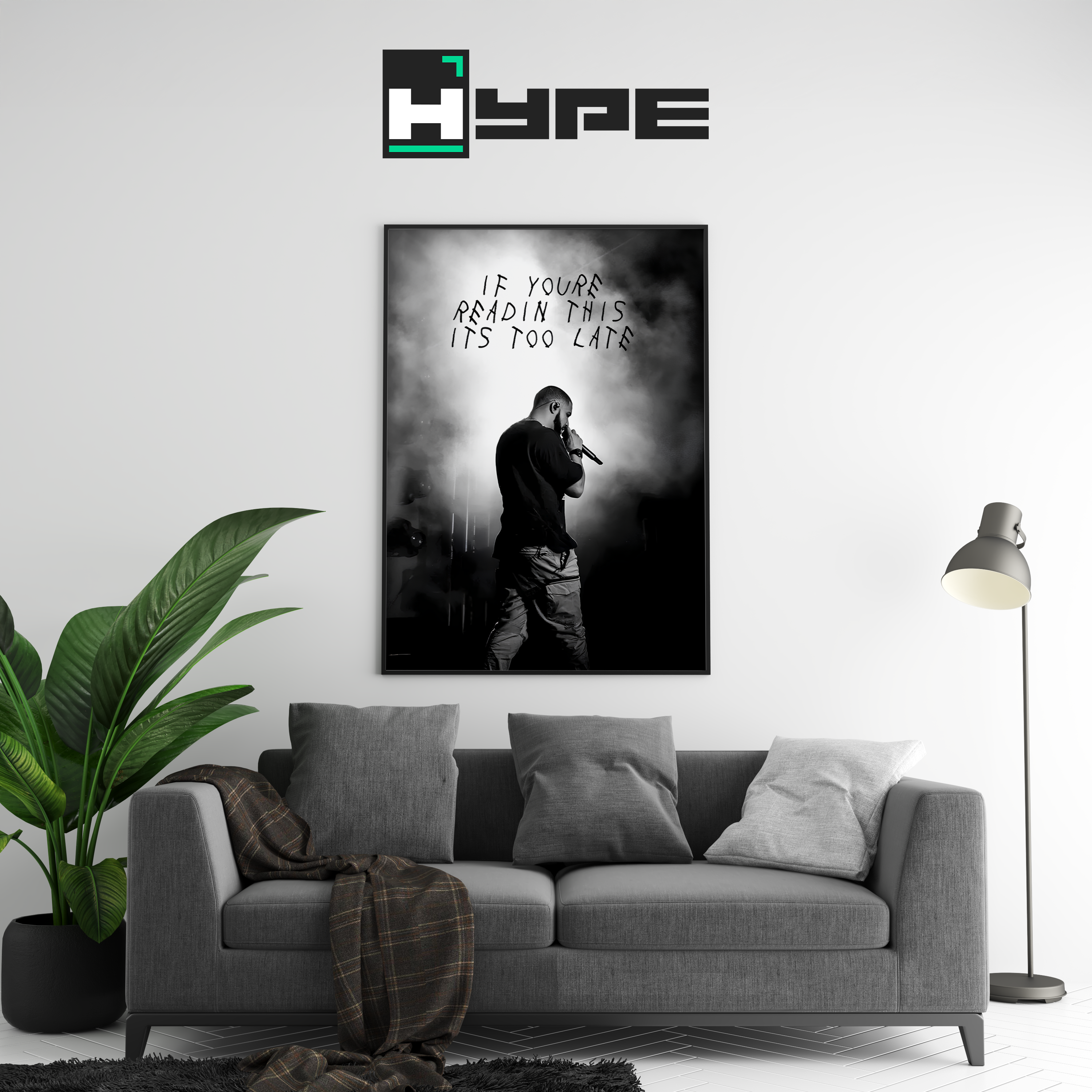 Drake Too Late Poster